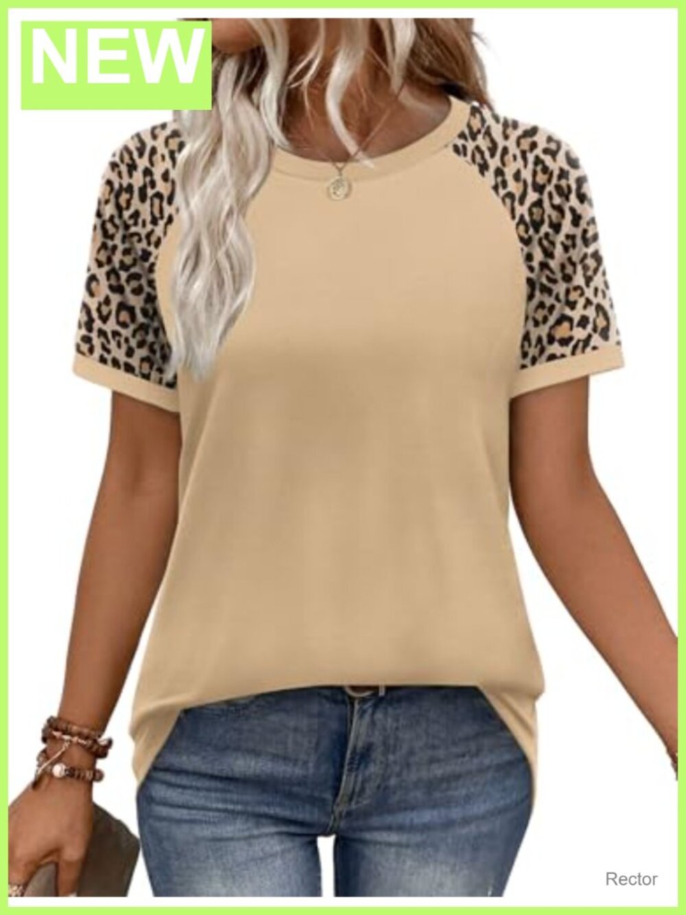 Raglan Sleeve Color Block Short Sleeve T-Shirt Womens Loose Fit Summer Tee